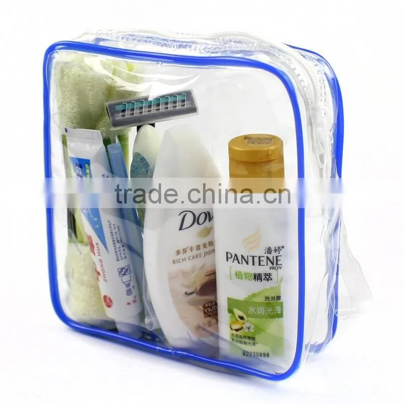 Clear PVC zipper tote bag