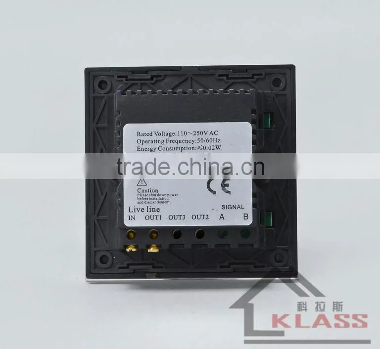 beautiful 1 gang glass screen touch and remote control light switch
