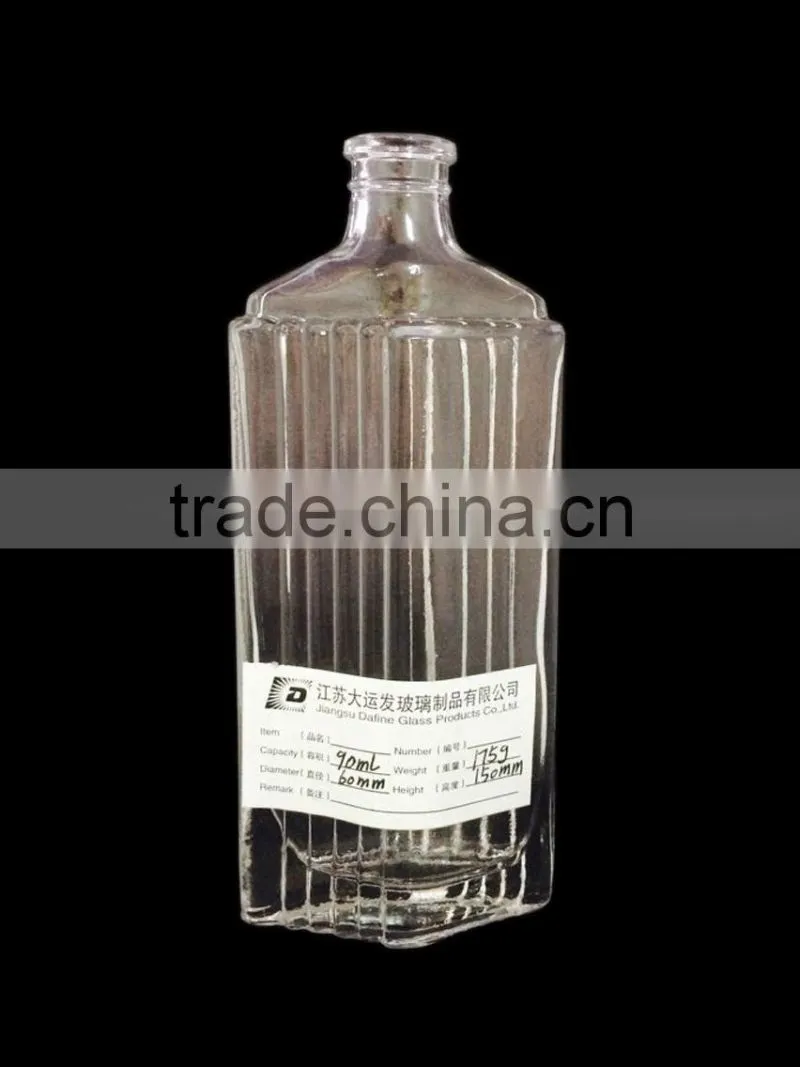 90ml cosmetic glass Bottle and perfume glass Bottle