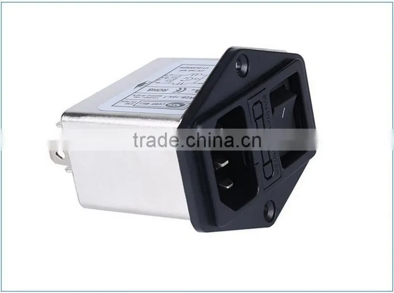 1A ~ 10A emi filter switch socket fuse