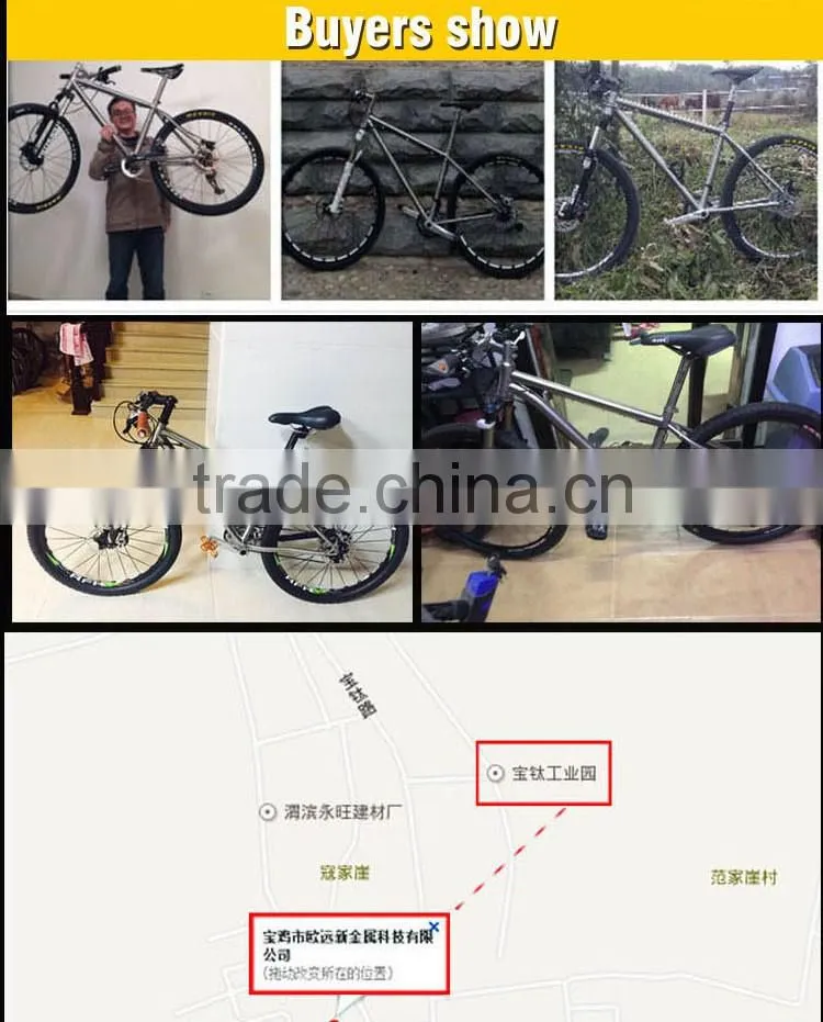 full suspens titanium mountain bike frame
