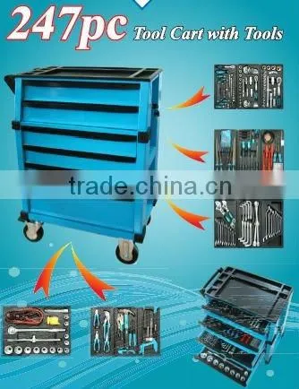 professional tool cabinet with six drawer / with 220 pcs tools
