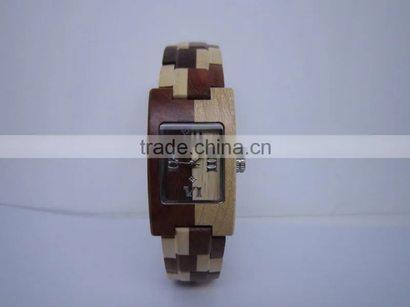 New Design Retro Watch Stock Handmade Wood Watch Fashion Ladies Bracelet Watches Wholesale Price 2014