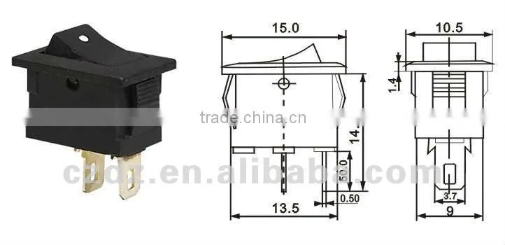 2pin mini rocker switch,AC rocker switch with automatic sensor light,12v rocker switches with light