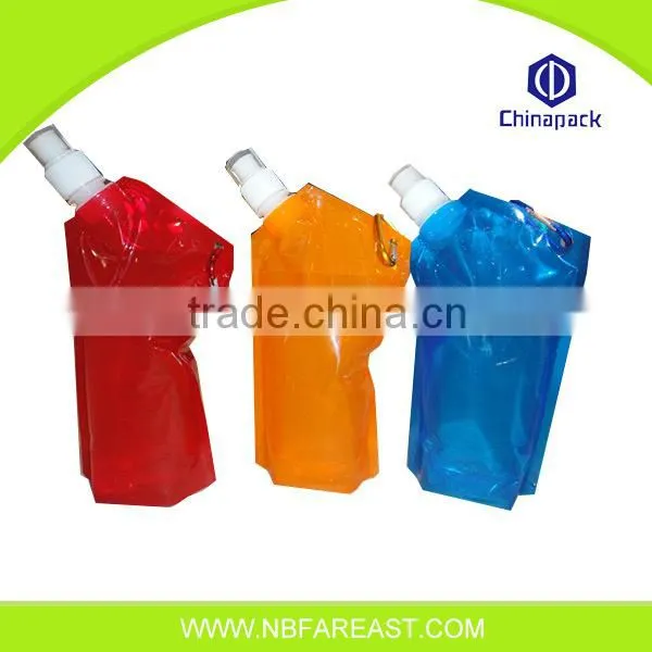High quality oem cheap new design colorful foldable water bottle