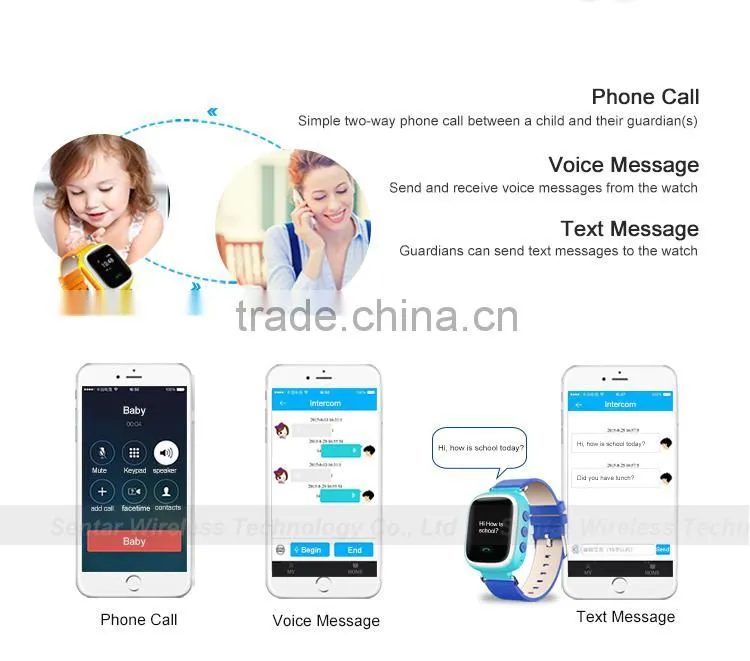Wrist Watch Anti-lost Smart Locator GPS Tracker SOS GPS Watch for adult