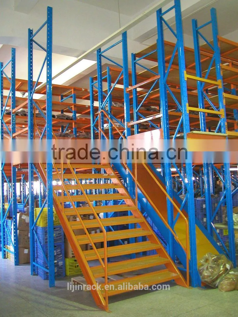 metal storage warehouse mezzanine rack