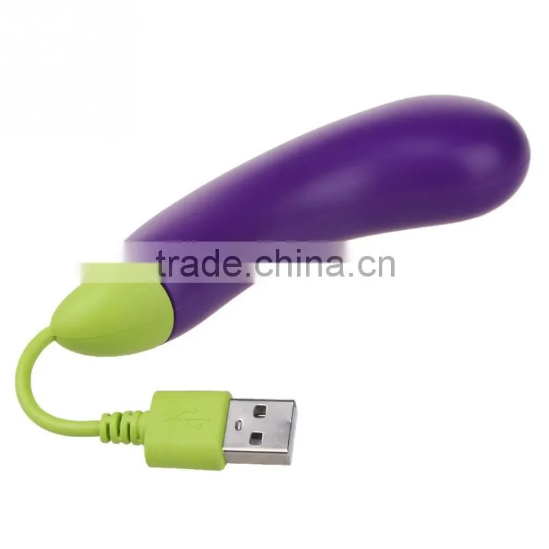 2015 Top Fashion Rushed Usb Hub Charging 1pc Cute Purple Eggplant Hub 4 Port Usb 2.0 Power Adapter For Computer & Networking