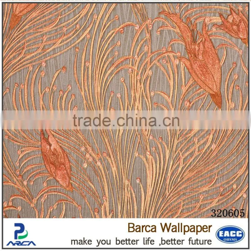 high quality pvc wallpaper for solvent printing