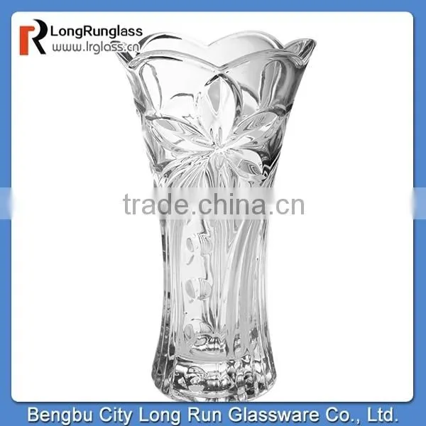 LongRun wholesale clear glass vases for home decor and wedding decoration