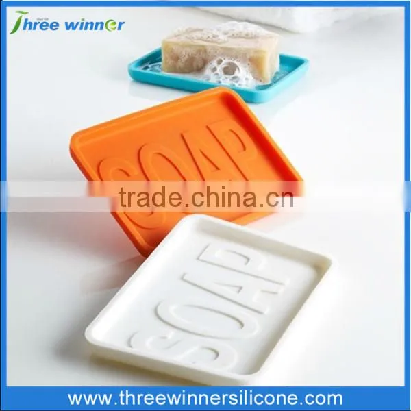 Cheap rubber soap holder colorful silicone soap holder