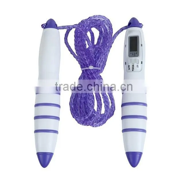 Electric LCD Calorie Jump Rope, Fitness Sports Digital LCD Calorie Counter Timer Jumping Rope