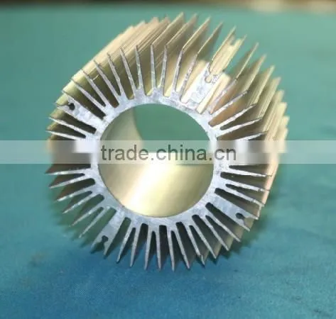 Hot sale anodized sunflower aluminum heat sink 0010