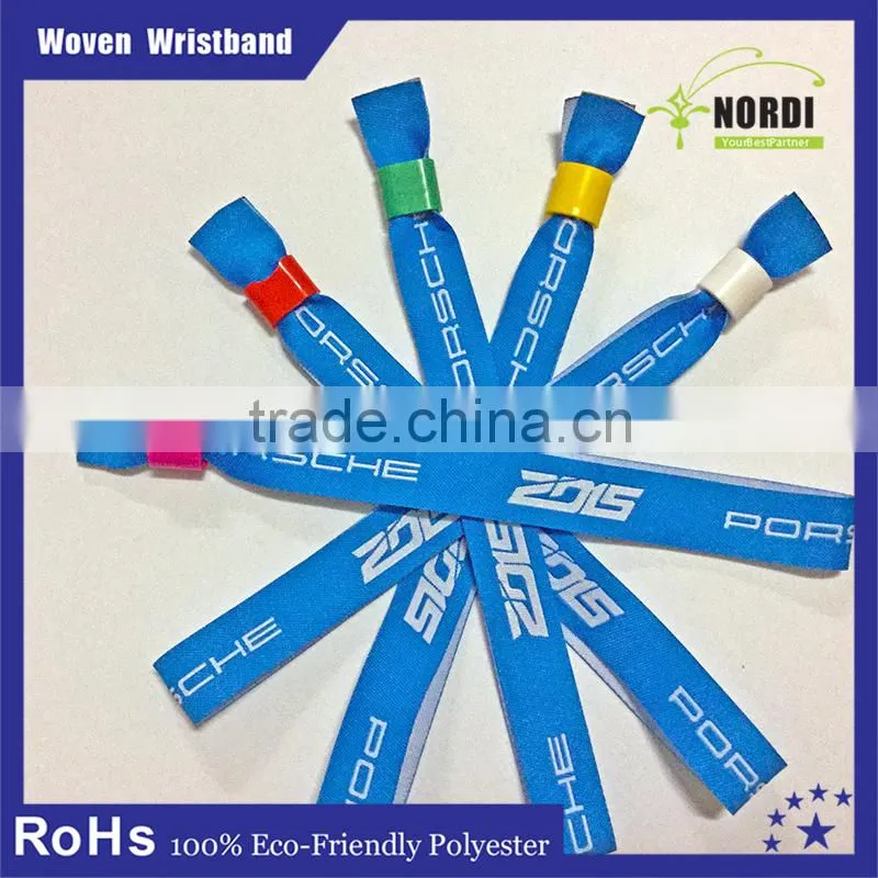 High Quality Polyester Wristband theme parks Promotion Woven Wristband