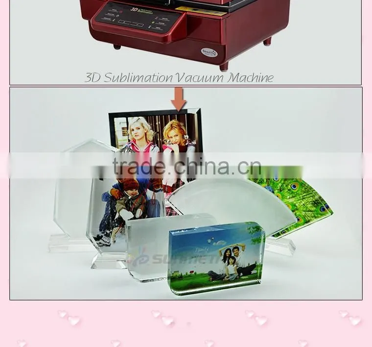 Freesub BSJ03E dia 120mm round sunflower blank 3D sublimation pictures of crystals