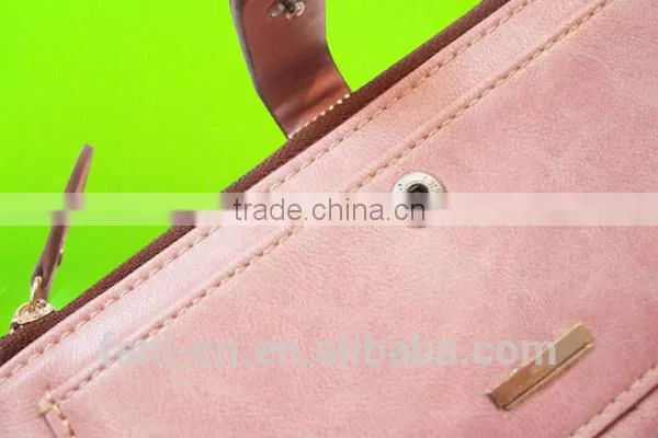 Luxury and fancy hand made ladies clutch leather purse made in China