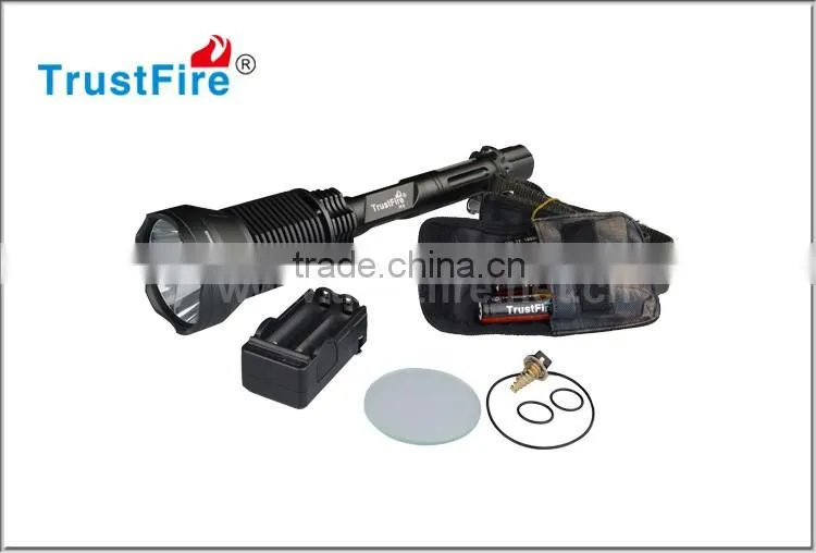 Best powerful 2000M longest distance TrustFire X6 tactical flashlight 2300LM police torch 18650 CREE led flashlights