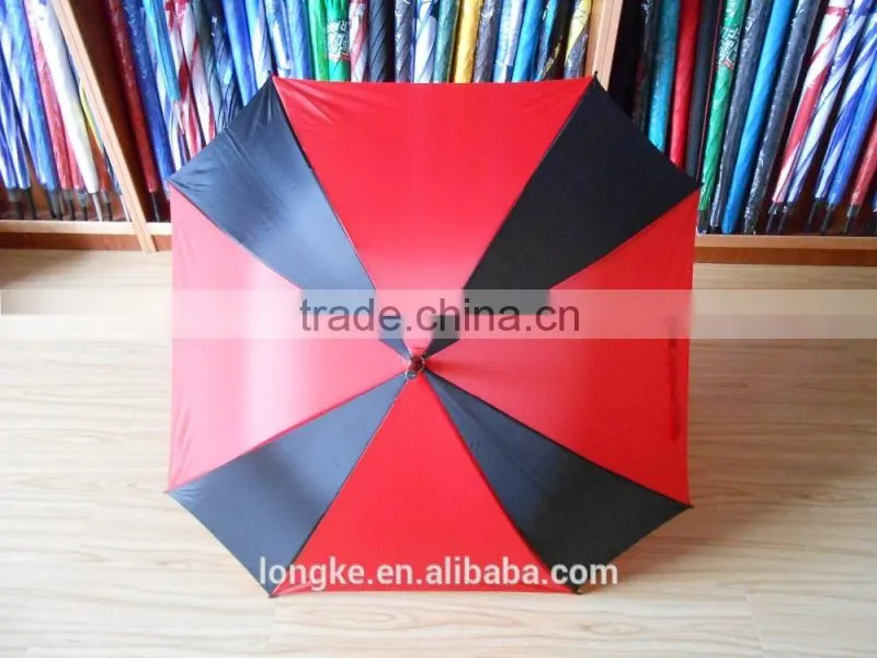 special design straight shaft square rain umbrella