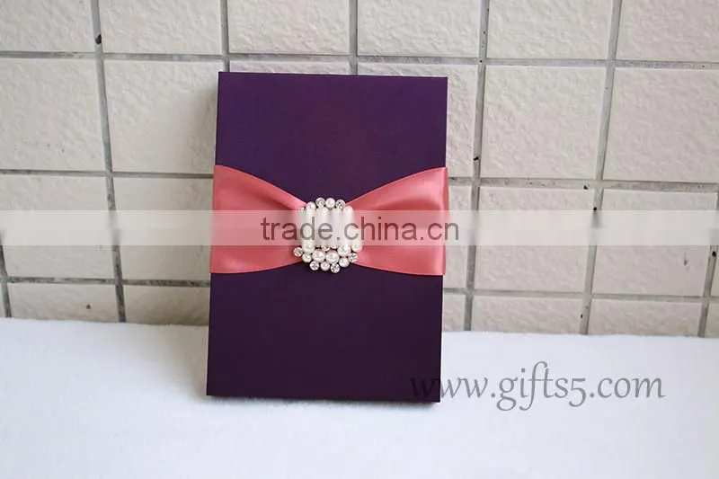 High quality elegant Custom Handmade wedding invitation gift boxes