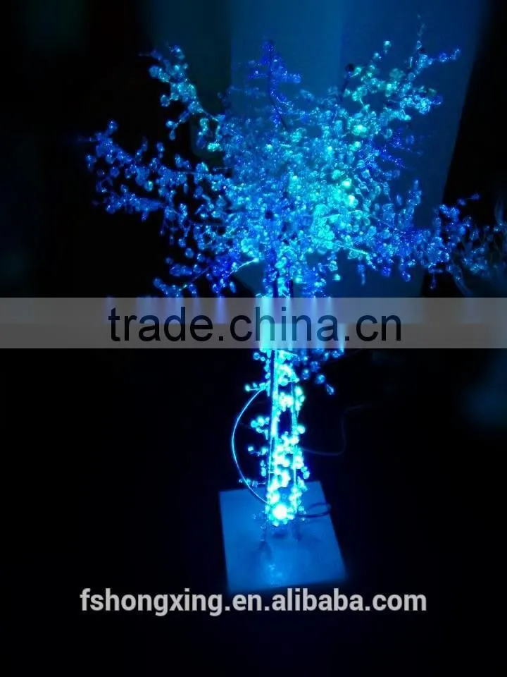 2015 new fashion wholesale crystal tree centerpieces with LED light for wedding and party decoration