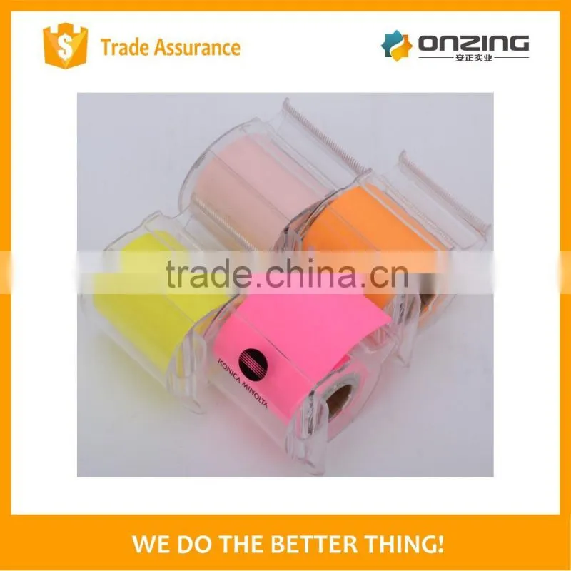 Full area self-adhesive glue 75gsm color paper sticky roller