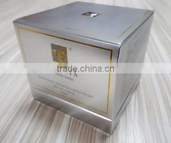Metallic silver carton box, Cosmetic box packaging