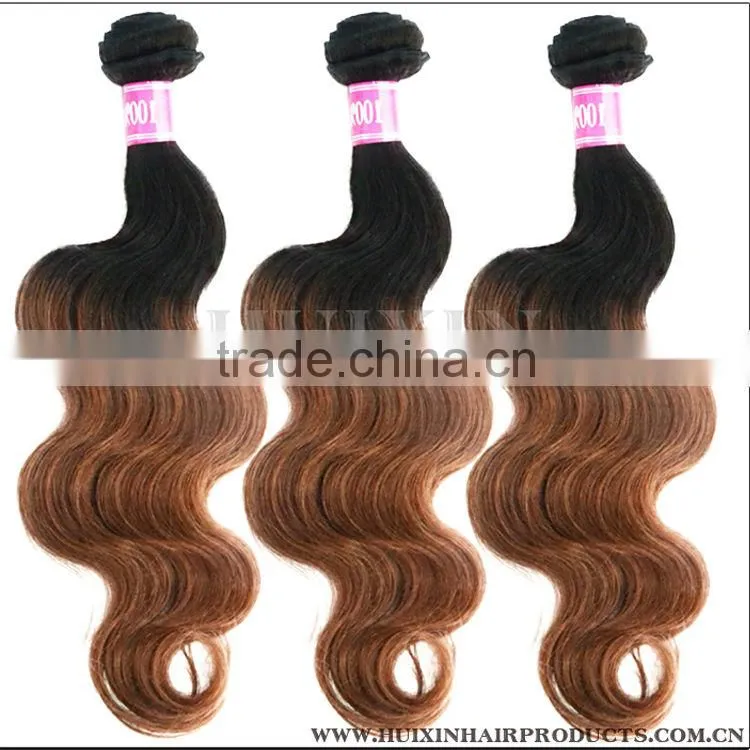 Ombre Hair Weaving,ombre bundles 100% remy human hair extension