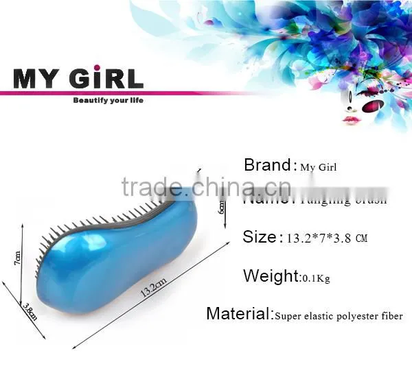 mY GIRL New design teezer high quality Hand plastic no tangle hair brush