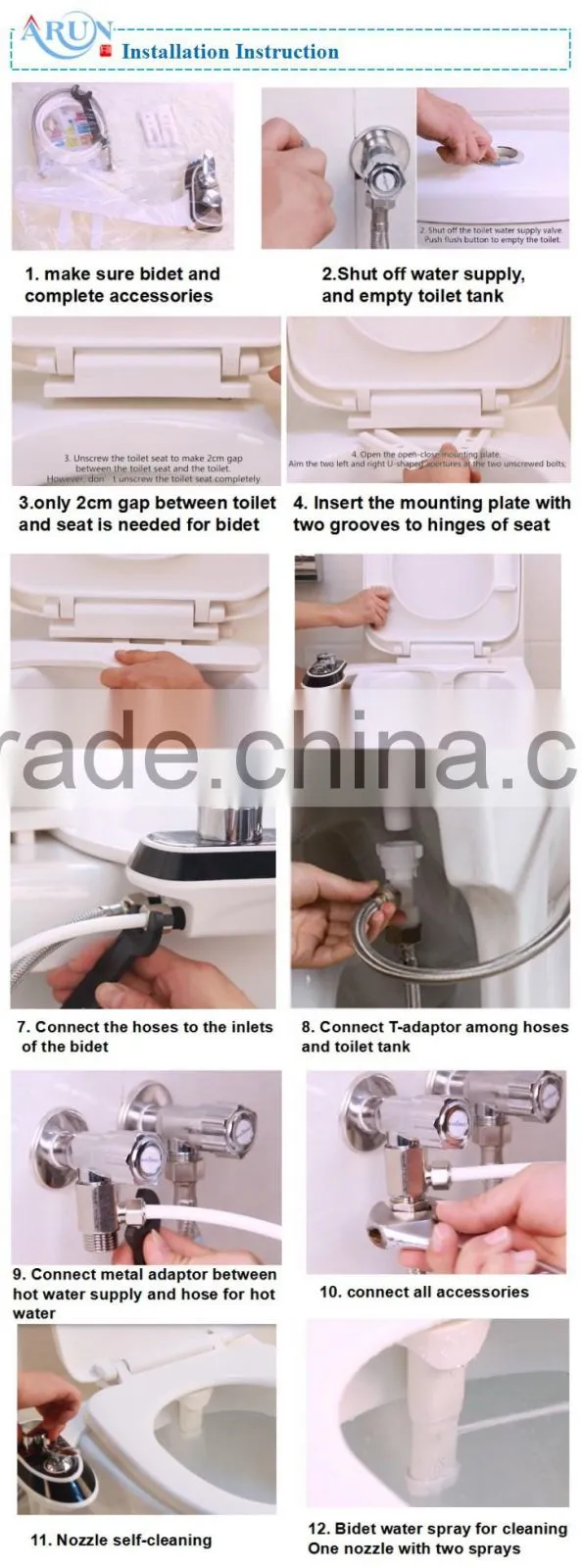 J1004 Plastic eco bidet