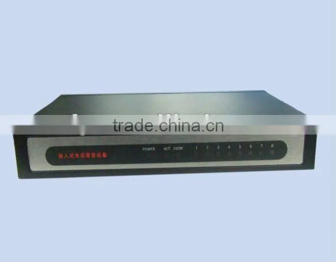 8 line voice recorder,support web brower,FSK&DTMF