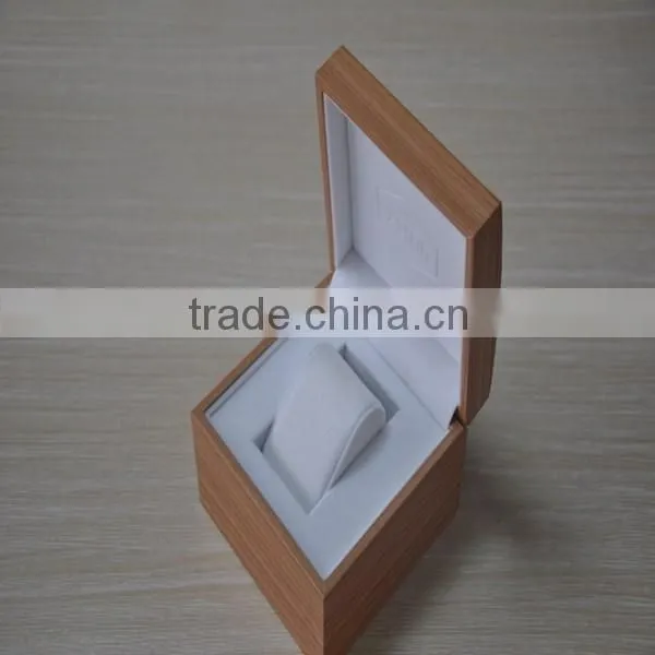 Customized logo finishing wood venner wooden watch box