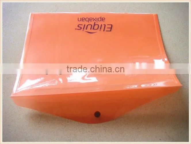 A4 size transparent plastic folders