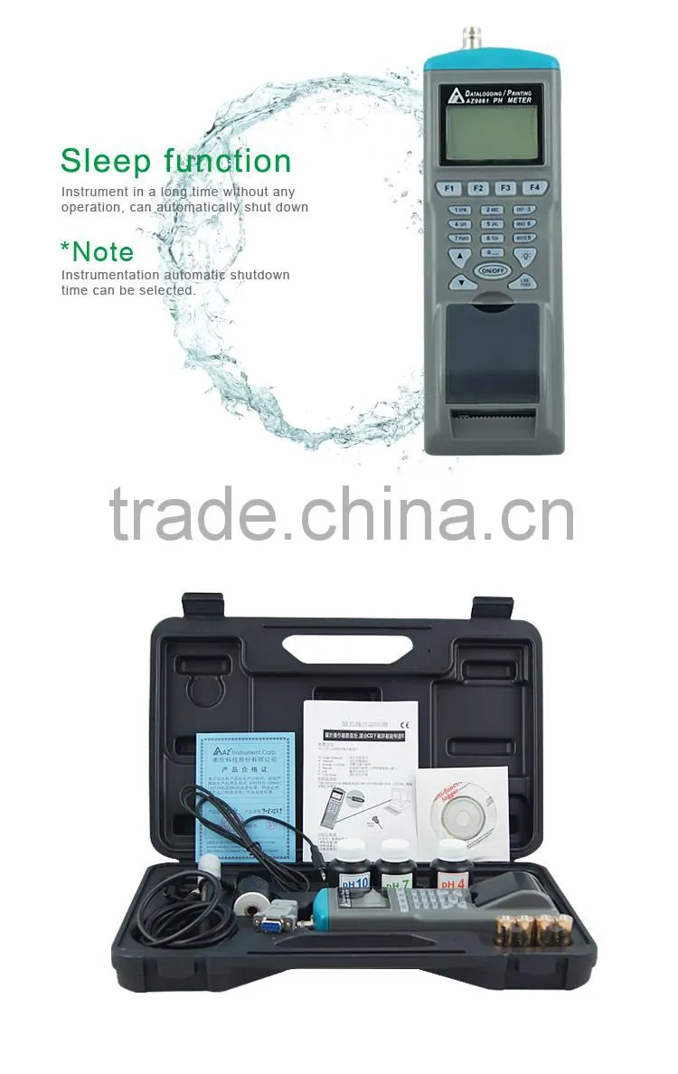 Oxidation Reduction Potential ORP PH Meter AZ9861 Smart Programmer Data Logger Printer