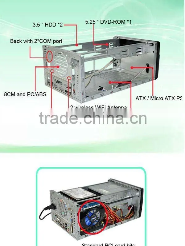 X6 desktop htpc case
