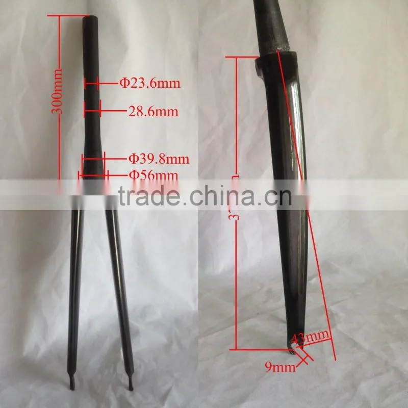 fixed gear carbon fork,700C carbon road bike fork