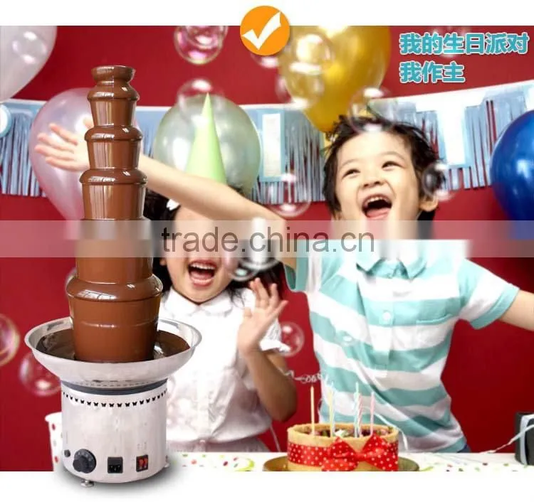 EU Standard Stainless steel 304# commerical use 7 layers large commercial chocolate fountain price with hight quality