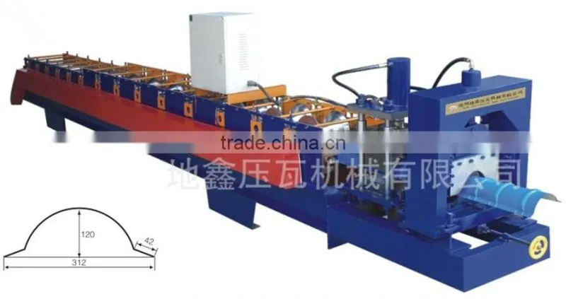 Metal roof ridge cap roll forming machine