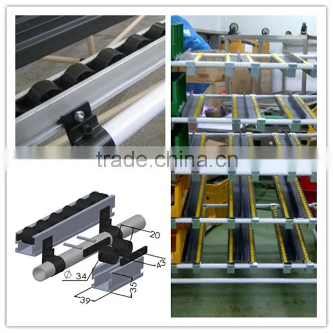 JY-2045B|Black roller rack|Pallet roller track|Sliding roller track series