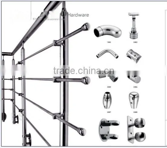 Glass handrail fitting