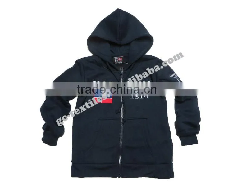 Top Quality Kid's Hooded Zip up Fleece Jacket