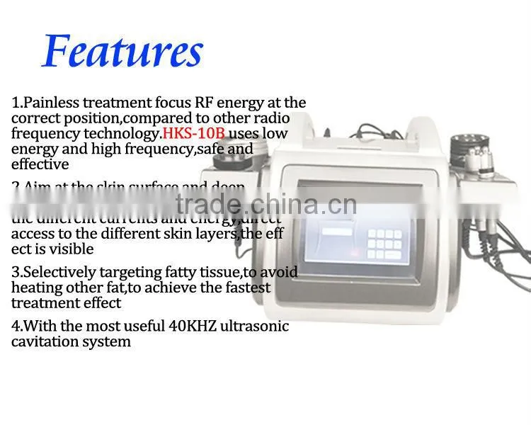top selling 5 in 1 fat fighter ultrasonic cavitation rf vaccum machine