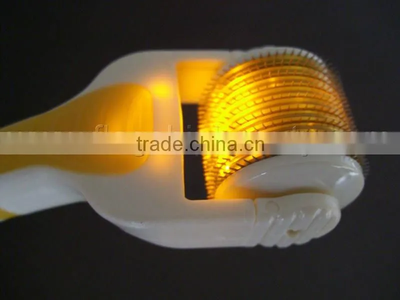 derma rolling system with Blue Red LED light