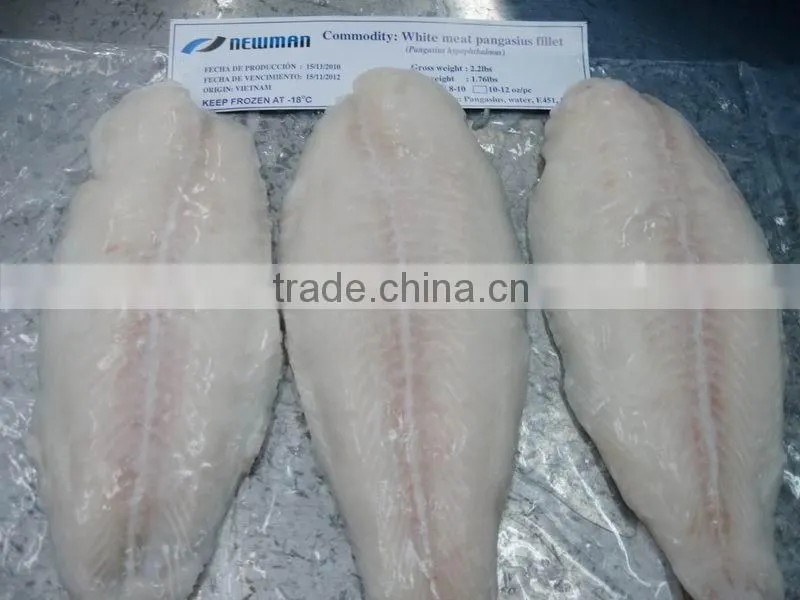 Vietnam frozen pangasius fish fillet well trimmed fillet