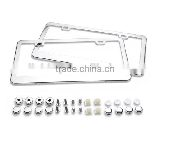 Wholesale 2set Clear Bubble License Plate Shiled Covers 92615 Custom Car Licenses Frames With Screws Caps