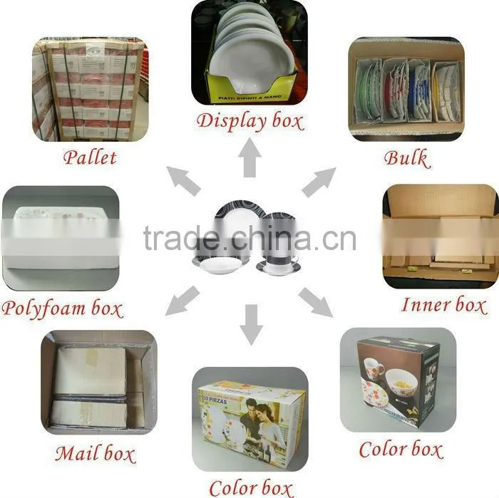 20 pcs tableware ceramic set, knives ceramic set, porcelain dinner set