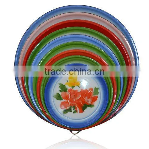 promotional custom logo enamel mug,high quality enamel cookware, wholesale enamel plate decorated