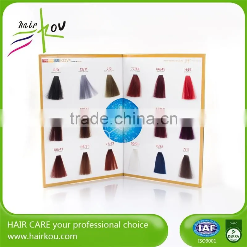 OEM Manufacturer ISO Certified Hair Color Chart for Professional Color Chart For Hair