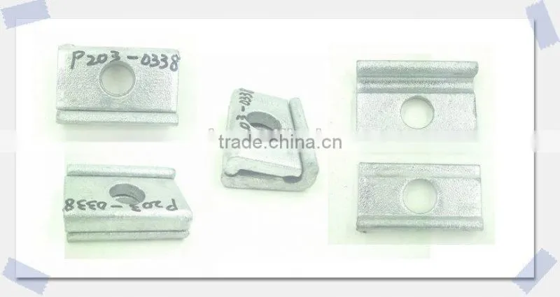 Power line hardware galvanizing H.R. STEEL messenger cable suspension clamp