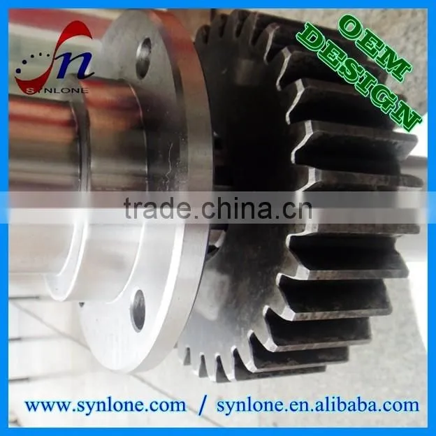 Precise machined shaft gear for heavy equipment