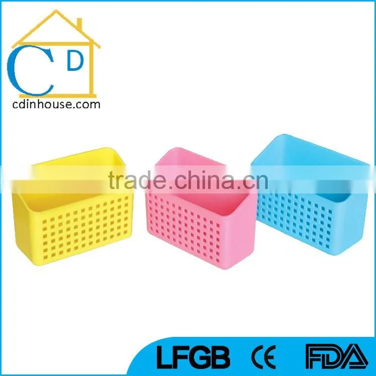 Plastic Fridge Magnet Storage Rack Box Organizer Pen Utensil Container